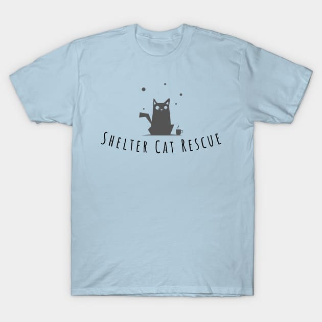 Shelter Cat Rescue T-Shirt by MelHartman